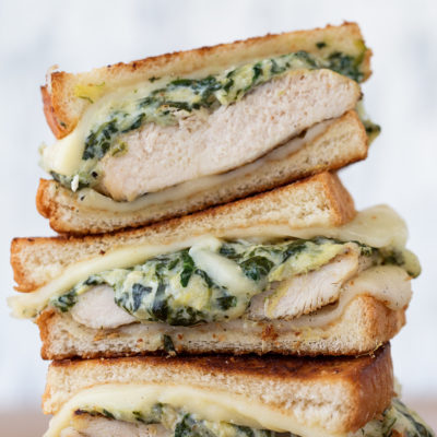Spinach and Artichoke Grilled Chicken Melt Real Food by Dad